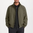 thumbnail image 2 of Baggy Jacket Jerdar Men's Stand Collar Jacket Full Zip Up Pockets Polyester Solid Color Spring Fall Casual Commute Work Everyday Basic Lightweight Coat Outerwear, 2 of 9