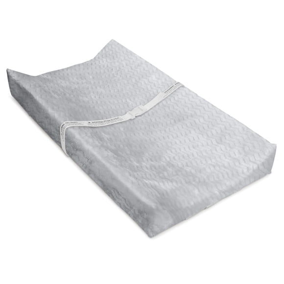 Funda para cambiador Delta Children, ondulado, de felpa, gris