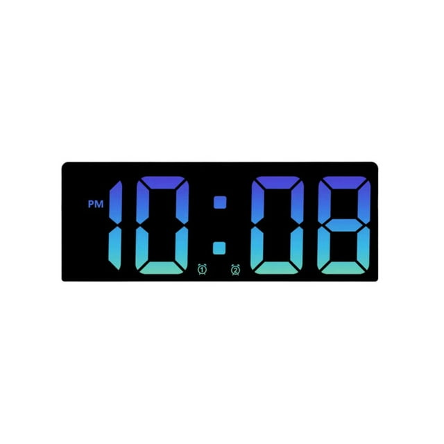 Liquidation Horloge Kaireo, Horloge Led Simple Coque Blanche Orange, Réveil de Bureau Simple Réveil Numérique Led de Chevet Réveil Électronique Rétroéclairé pour Maison, Horloge Maison, 1 Horloge, 1 Ligne de Données