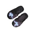 thumbnail image 2 of ATENAR Slippers for Women Casual Wide Womens Shoes Fuzzy House Slipper Black 5.5, 2 of 9