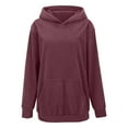 thumbnail image 4 of ZSQDM Long Zip Up Hoodie Women Womens Oversized Sweatshirts Hoodies Crewneck Sweaters Casual Tops Comfy Fall Outfits Winter Clothes 2025 Summer Sweaters for Womens Blending Sweatshirt （Xl）, 4 of 9