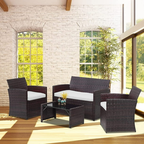 Walmart rattan patio online set