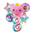 thumbnail image 3 of Globos metálicos para casa de muñecas Gabby, decoración para fiestas de cumpleaños de niñas con dibujos animados, regalos para baby shower, 3 of 5