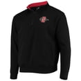 thumbnail image 2 of Men's Colosseum Black San Diego State Aztecs Tortugas Logo Quarter-Zip Jacket, 2 of 3