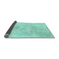 thumbnail image 2 of Ahgly Company Indoor Square Abstract Light Blue Modern Area Rugs, 5' Square, 2 of 4