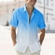 thumbnail image 2 of Camisas de Manga Larga para Hombres Moda Casual Impresión Cuello de Vuelta Blusa Transpirable para Diario Y de Negocios, 2 of 6