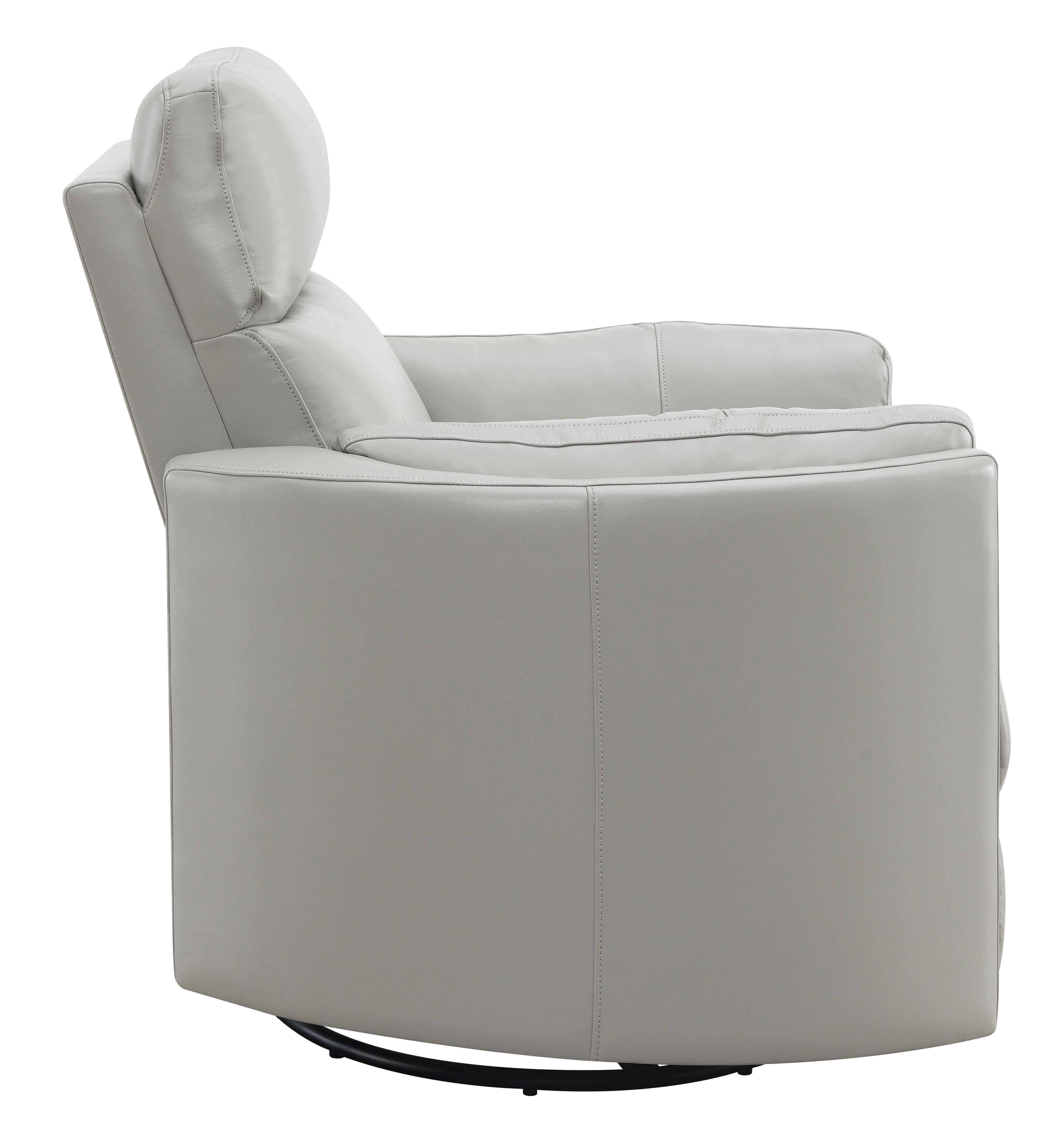 ACME Sagen Recliner W/Swivel & Glider, Gray Leather Aire