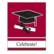 Club Pack of 75 School Colors Burgundy Graduation Paper Invitation Card 5"