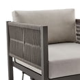 thumbnail image 5 of Cuffay Outdoor Patio Swivel Glider Lounge Chair in Dark Brown Aluminum with Cushions, 5 of 7