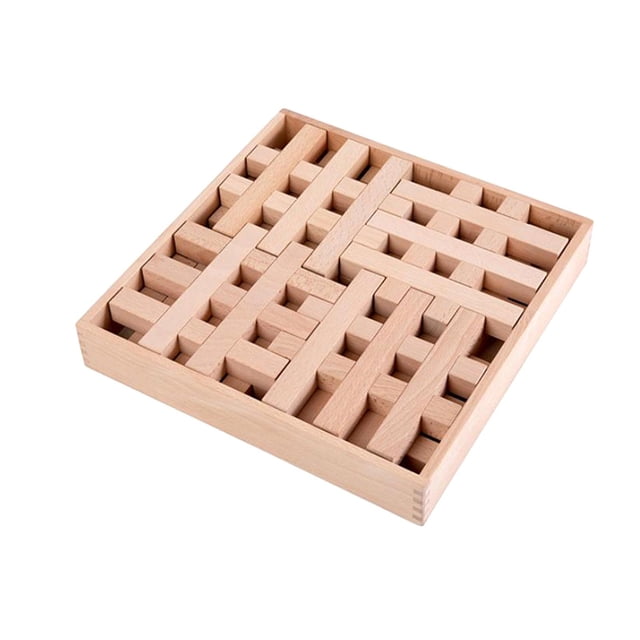 Xuanheng Wooden Building Blocks Construction Game for 4-8 Year Old Kids Birthday Gift A