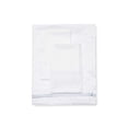 thumbnail image 2 of Melange Home 600 Thread Count Sateen 100% Cotton 2 Stripe Embroidery Sheet Set, Cal King, Blue on White, 2 of 3