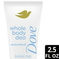 thumbnail image 3 of Dove Whole Body Deo pH Balancing Deodorant Cream for Women Unscented Aluminum Free, 2.5 oz, 3 of 10