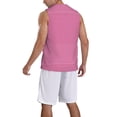 thumbnail image 5 of Rocae Pink Gingham for Men's Basketball Jersey Lightweight and Breathable Athletic Tank Top,Quick-Drying Sports Jersey XX-Large, 5 of 9