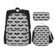 thumbnail image 1 of Easygdp Bat Mochila para Niños y Niñas con Set de Caja de Almuerzo y Estuche para Lápices 3 en 1, Mochila Escolar Estampada para Adolescentes, 1 of 7