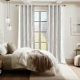 thumbnail image 4 of NICETOWN 100% Blackout Curtains 84 Inch Length Gold White Foil Branch Grommet Full Room Darkening Curtains, Thermal Panels Curtains for Bedroom & Living Room, 2 Panels, 4 of 9