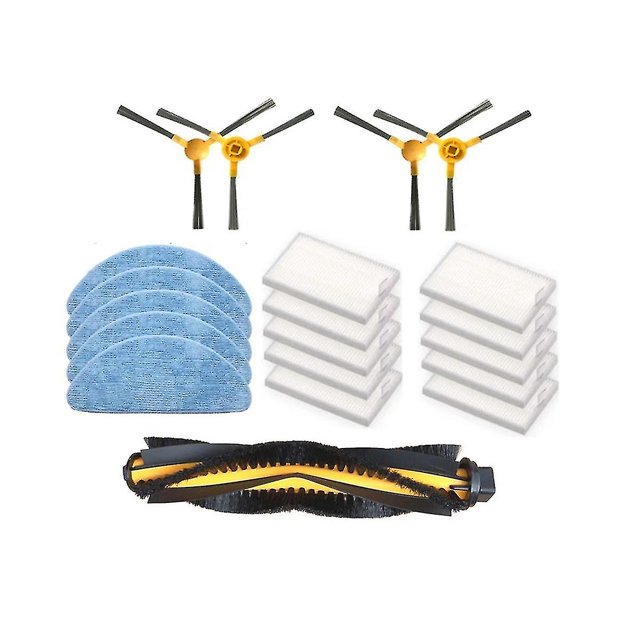 Roller Brush Side Brush Hepa Filter For 800t C30b Filter Robot Vacuum Cleaner Parts Mops Set
