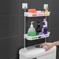 thumbnail image 4 of Over-Toilet Storage Shelf - No-Drill Bathroom Organizer Rack, 4 of 7