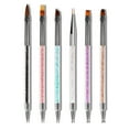 thumbnail image 5 of Vogacara 6 Pieces Nail Brush Set Color Painting Powder Handle Crystal Pole Manicure Anti-slip Elegant Inlaid Pens Flower Accessories 6 piezas 5piezas Vogacara CBP256733, 5 of 5