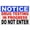 Warning Sign 1, variant on Notice Drug Testing in Progress Do Not Enter Sign 8"x12" - Aluminum Tin Warning for Home Outdoor Garden, High-Visibility Security Decor