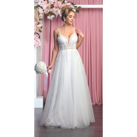

Fit and Flare Ivory Bridal Gown