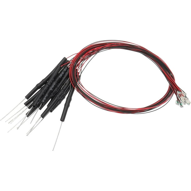 SHIQI-1206 Pre-Wired Micro LED, 12 Pcs 3-6V Pre-soldered Mini Light ...