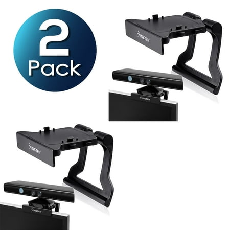 2 Pack Insten Kinect Sensor TV Clip Mount Stand Mounting Holder for Xbox 360 / Slim,