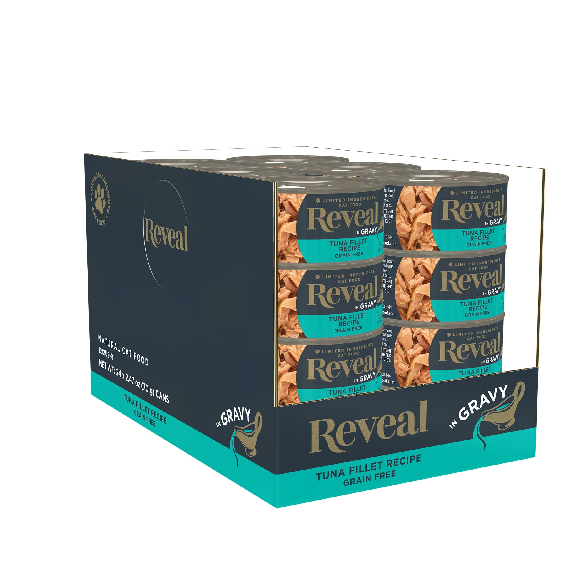 Reveal Natural Wet Cat Food, 24 Pack, Limited Ingredient, Grain Free