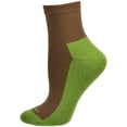 thumbnail image 4 of Sierra Socks Women's Cushioned Athletic Cotton Quarter Socks (Black/Shitake/Tan, Shoe Size: 4-10), 4 of 10