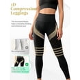 thumbnail image 6 of Anti Cellulite Leggings, 3D Compression High Waisted Lifting Yoga Pants, Tummy Control Breathable Stretch Opaque Workout Fitness Pants for Women, 6 of 11