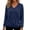 Navy Blouse, variant on Qgtaibl V Neck Pullover Tops for Women Raglan Long Sleeve Solid Color Lounge Blouse Fall Loose Fit Stretchy Sweatshirts Wine XXL