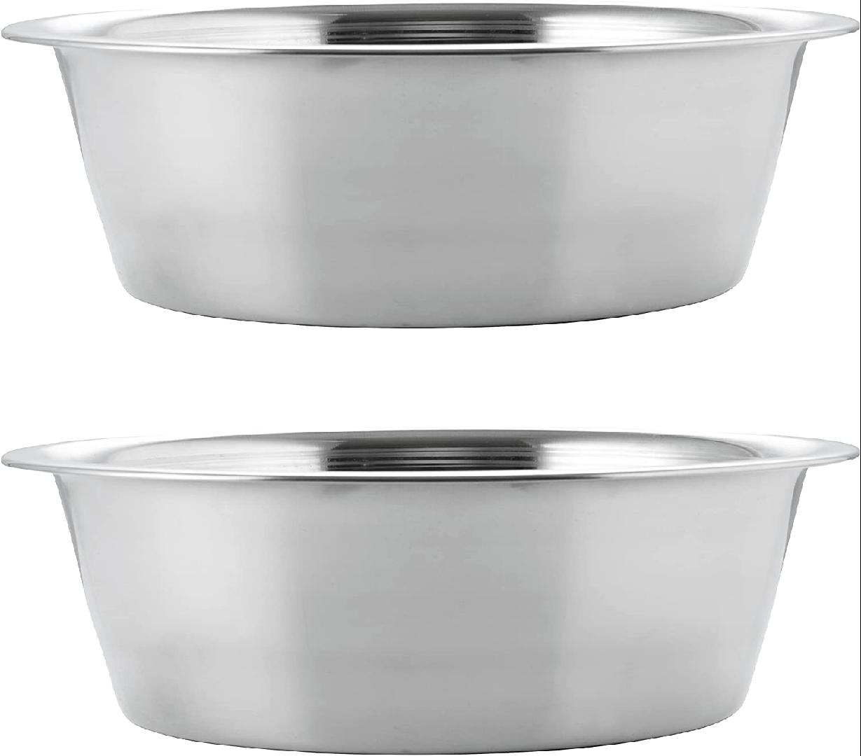 HB Pet Feeder Stainless Steel Dog and Cat Bowls Feeding Replacement Food Bowl for Raised Feeder