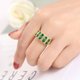 thumbnail image 1 of Exquisito anillo de piedra redonda geométrica femenina Plataful de Ley 925 circonita AAA diseño de joyería anillos de boda para mujer Bague, 1 of 2