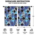 thumbnail image 2 of Funny Window Curtains for Kids Room - 42Wx63H Inch 2 Panels, Rod Pocket Colorful Cartoon Shark Patterns for Boys Bedroom Decor Preschool Classroom Curtains Playroom Living Room Window Drapes, 2 of 5