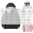 thumbnail image 2 of SEMPAI Water Resistant Jacket Women Women's Waterproof Jacket Hooded Casual Long Sleeve Coat with Pocket Loose Zipper Mountaineering Suit Black L, 2 of 6