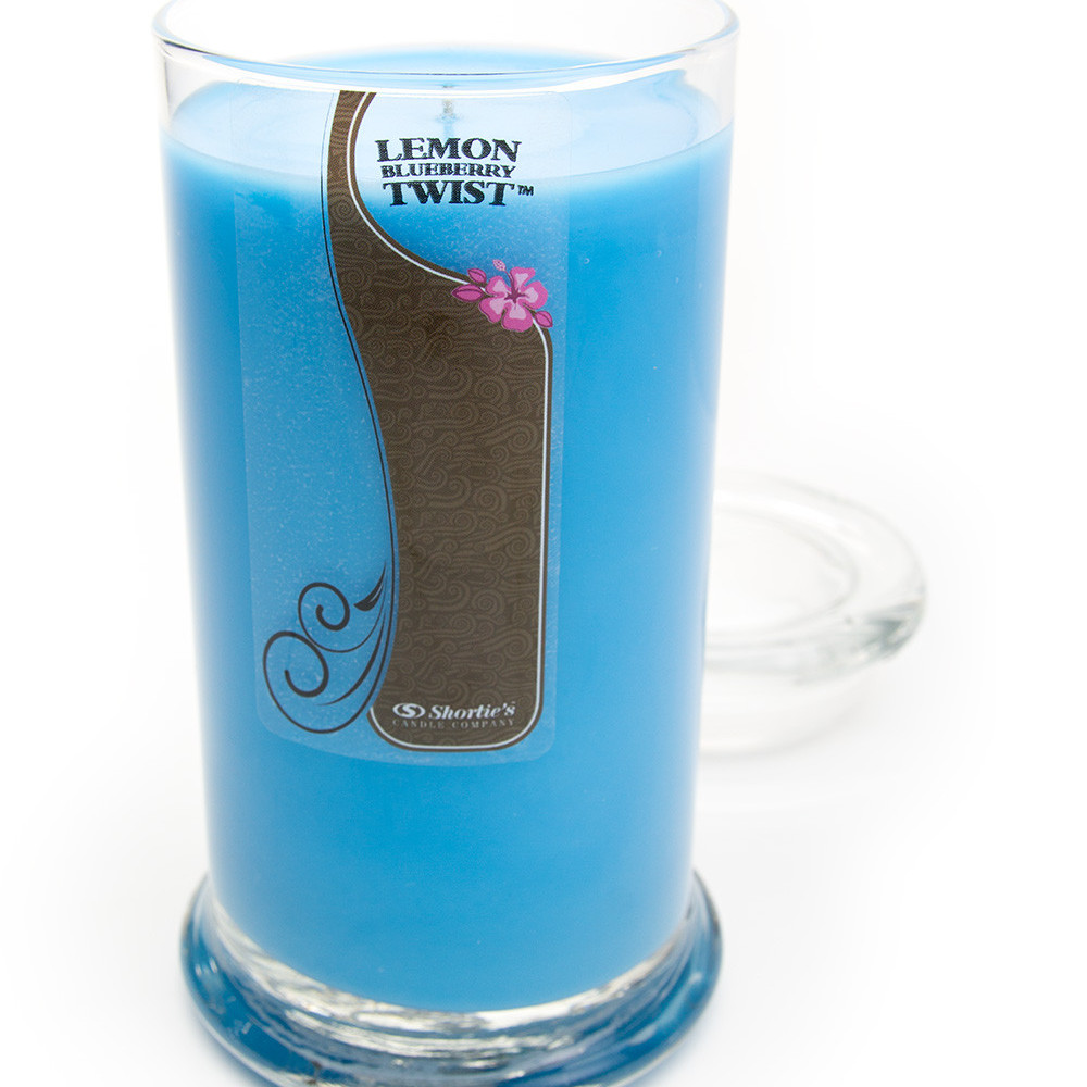 Lemon Blueberry Candle Large Blue 16.5 Oz. Highly Scented Jar Candle