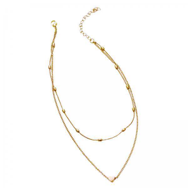 Gargantilla collar Colgante Yinane de Cadena en Capas Bohemio para mujer