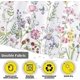 thumbnail image 3 of Funnytree Floral Plant Watercolor Flower Shower Curtain Set with Hooks Home Bathroom Bathtubs Decor Easy Care Machine Washable Durable Polyester, 3 of 4