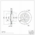 thumbnail image 3 of Rear Dynamic Friction Company Disc Brake Rotor 600-47039 (1) For 2009-2019 Cadillac CTS, 2010-2022 Chevrolet Camaro, 3 of 4