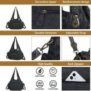 Angel Kiss for Women Large capacity Vegan Leather wallet and Handbags Crossbody Purses Multi pocket shoulder bag