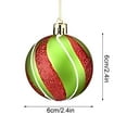 thumbnail image 3 of CaiTeLin Christmas Ornaments, 2 Inch Matte Plastic Balls, 12 Pack Painted Decorations, for Christmas Tree and Home Decor, 3 of 8