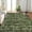 green, variant on Washed Back Low Pile Area Rug for Living Room, Washable Rugs for Bedroom, Hallway Runner, Large Non-Slip Carpet for Kitchen Dining Room