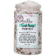 Bella & Bear Soak Away Epsom Salts, Detox, Soothes Sore Muscles, Exfoliates, 14oz