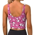 thumbnail image 3 of Xecao Love Dog for Sports Bra with Removable Pads, Crop Tank Top Design, Women's Longline Sports Bra - Non-Wired - X-Large, 3 of 9