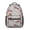 Fireman and Dalmatian, variant on Fireman and Dalmatian Grey Pattern Backpack for School, Cute School Bag with Adjustable Shoulder Straps and Padded Back, 15.3"x11"x6.7"
