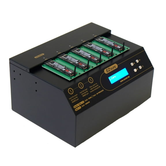 1 to 4 NVMe Cyclone 300 - M.2 PCIe NVMe / M2 SATA Internal SSD Duplicator  Sanitizer 18GB/Min