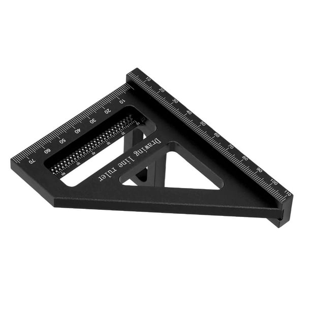 Regla De Medición De Múltiples ángulos 3D, Transportador Cuadrado De Carpintería De aleación De Aluminio De 45/90 Grados, Transportador Cuadrado De Carpintería De aleación