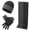 Dark Gray, variant on Winter Set with Contrast Cuffs Stylish Beanie Scarf Gloves Modern Look for Trendsetters Scarf a Hat Gloves