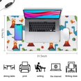 thumbnail image 5 of Long Mouse Pads for Desk,White Dinosaurs Volcanoes Birds Pattern Desk Mats on Top Of Desks, Desk Mouse Pad Extra Large with 3mm Non-Slip Base and Stitched Edge for Gaming,Office,Work,Home 31.5"x15.7", 5 of 6