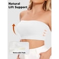 thumbnail image 5 of Vaslanda Strapless Bras for Women Supportive Bandeau Bra Non Slip Wireless No Underwire Bra, 5 of 7