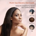 thumbnail image 5 of Peineta eléctrica Terviiix para pelucas con encaje en la parte delantera, cabello negro, 5 of 5